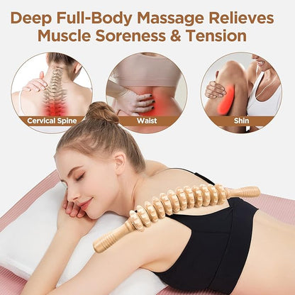 Wooden Cellulite Massage Roller