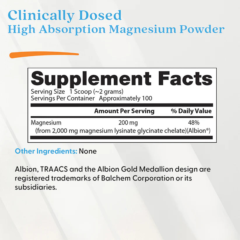 Magnesium Powder Drink Raspberry Lemon Flavor