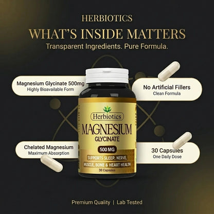 Magnesium Glycinate (500mg) B1G1 Offer live now!