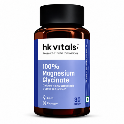 Hk Vitals 100% Magnesium Glycinate (Buy 1 Get 1 Free)
