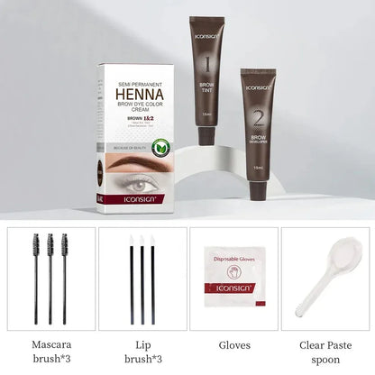 SEMI permanent HENNA brow dye