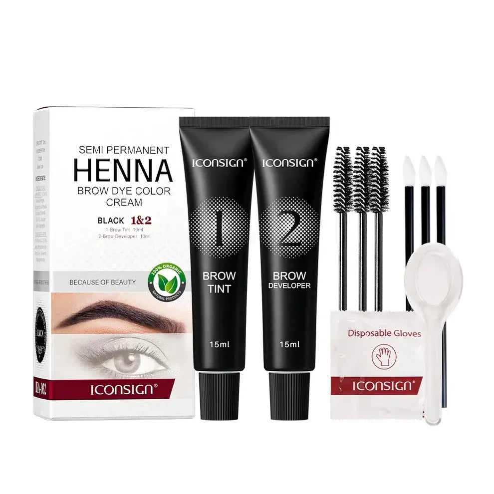 SEMI permanent HENNA brow dye