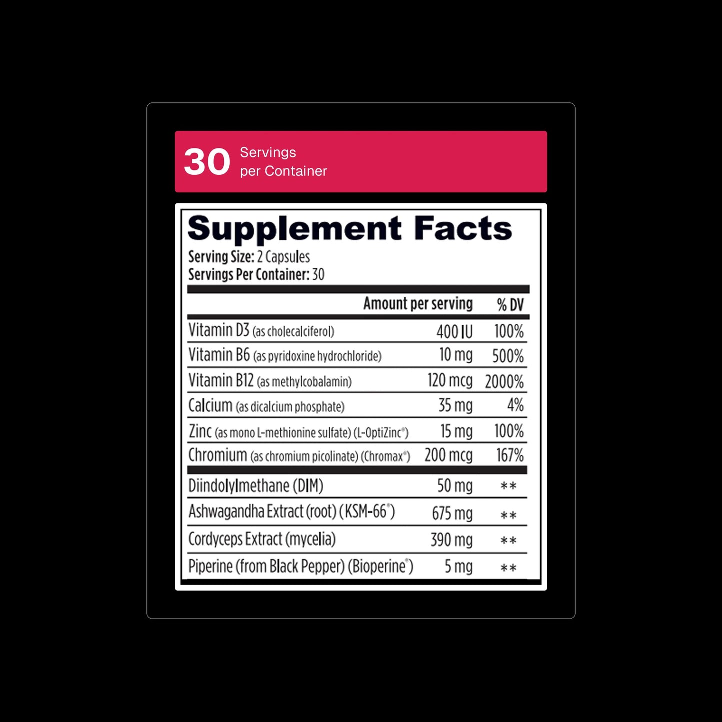 Weider Prime Testosterone Support - Men's Nutrition