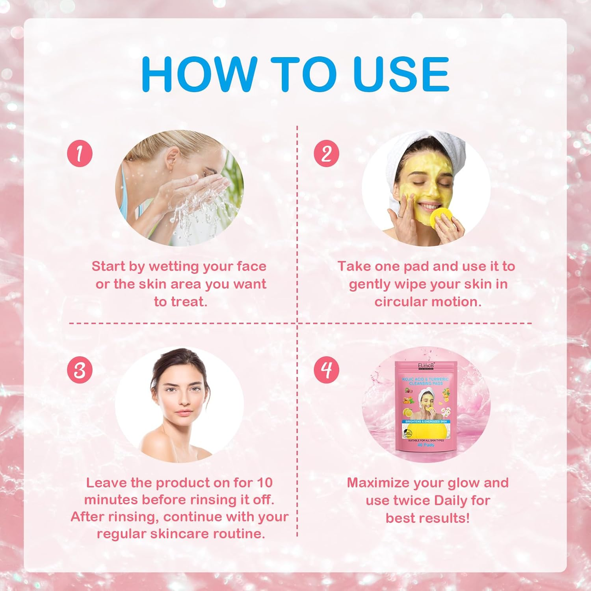 Kojic Acid & Turmeric Cleansing Pads