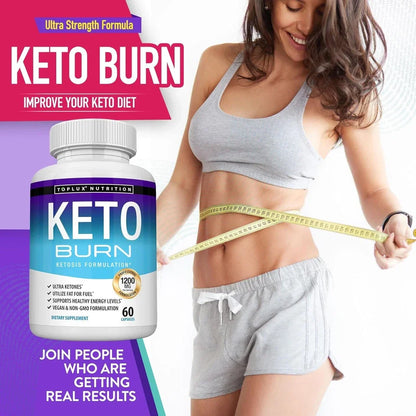 Toplux Keto Burn Pills Ketosis Weight Loss - 1200 Mg Ultra Advanced Natural