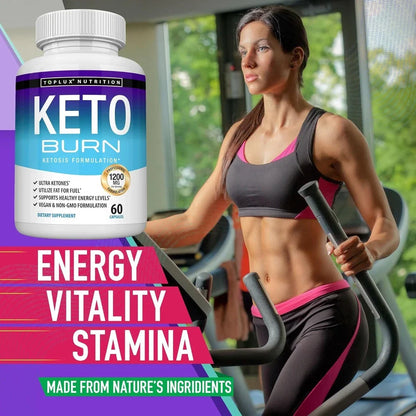 Toplux Keto Burn Pills Ketosis Weight Loss - 1200 Mg Ultra Advanced Natural